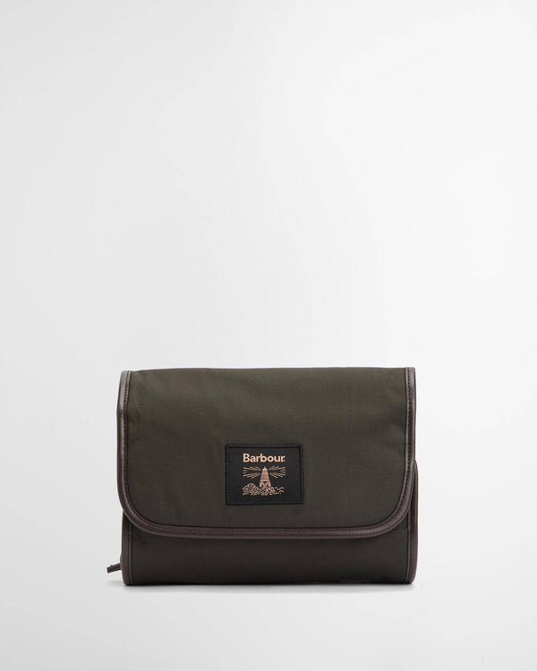 Olive Wax Wash Hang Bag