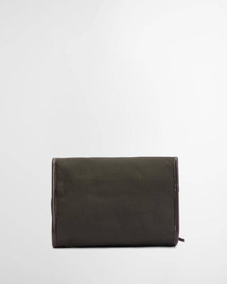 Barbour Olive Wax Wash Hang Bag 3