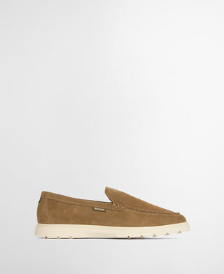 Barbour Taupe Suede Carty Loafer - Red, Denim, Velvet, Suede