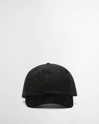 Barbour Black Ashby Cap — front view