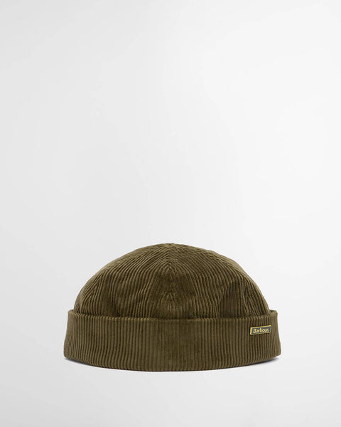 Barbour Olive Preston Cord Docker Hat 1