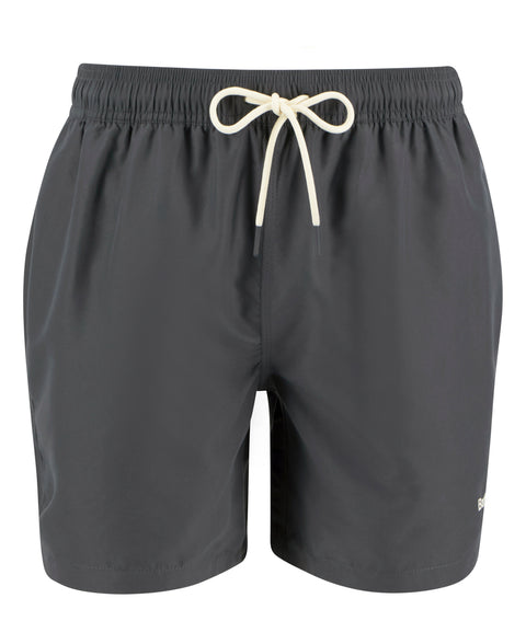 Barbour Asphalt Water Reactive Leaf Print Swim Shorts - Grey, Polyester, Regular Fit