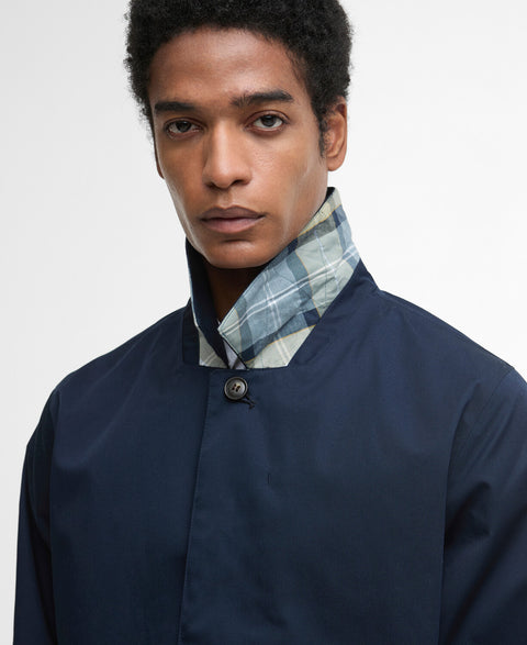 Barbour Navy Short Rokig Waterproof Jacket - Cotton, Denim, Polyester, Knit - View 10
