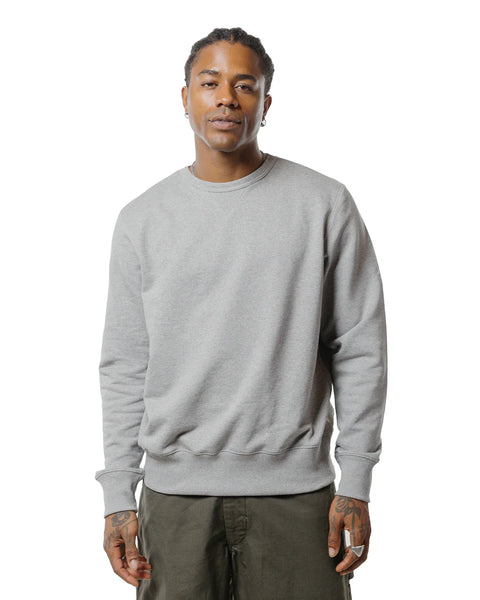 Merz b. Schwanen Grey Melange 3M46 Mid-Century Fleece Sweatshirt - Cotton, Classic Fit, Knit, Made In Germany - Alternate...