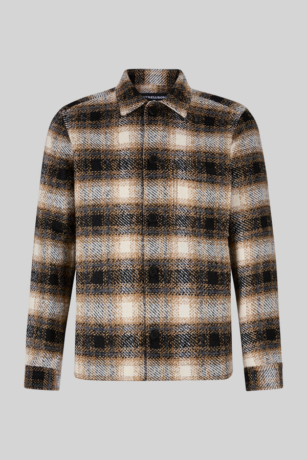 Black & Beige Check Noel Overshirt