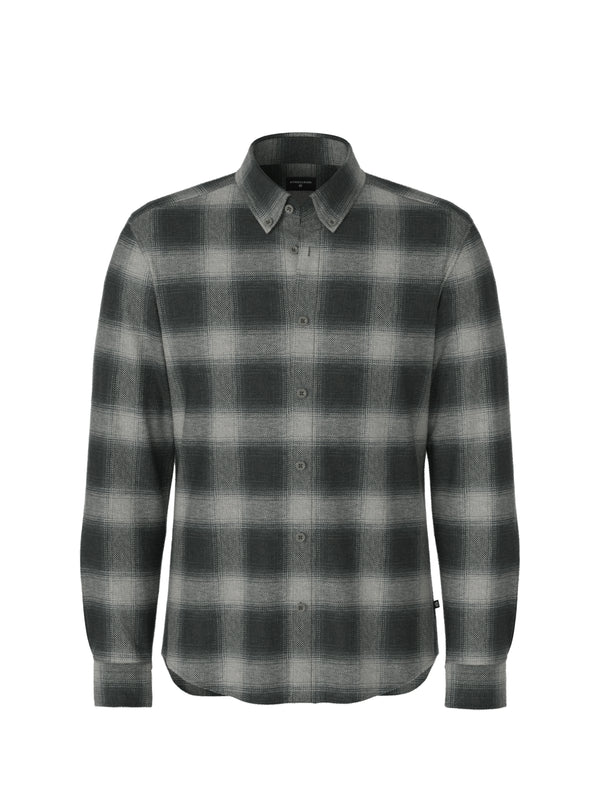 Black & Grey Check Corey Flannel Shirt