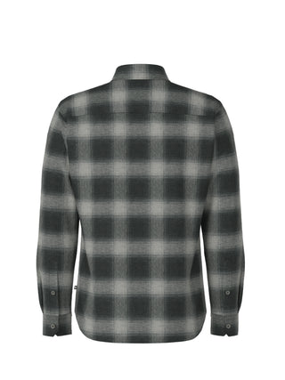 Strellson Black & Grey Check Corey Flannel Shirt - Cotton, Flannel, Regular Fit - View 5