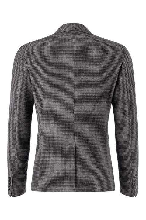 Strellson Textured Brown Knit Adwyn Blazer - Wool, Polyester, Viscose, Slim Fit - View 5