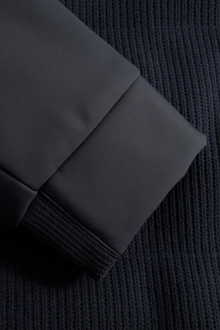 Strellson Navy Flex Knit Jacket - Corduroy, Polyester, Regular Fit - Detail View