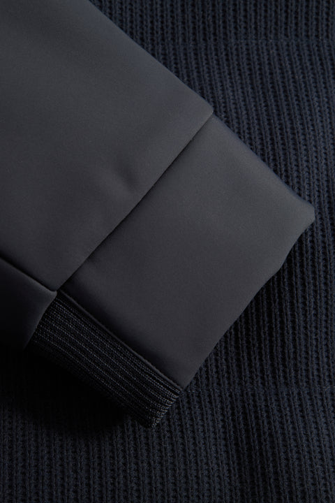 Strellson Navy Flex Knit Jacket - Corduroy, Polyester, Regular Fit - Detail View