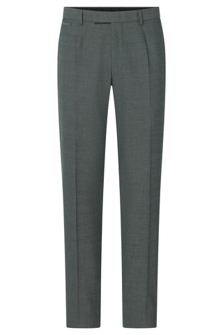 Strellson Green-Grey Alzer-Kynd Suit - Navy, Wool, Polyester, Viscose, Slim Fit, Knit - View 5
