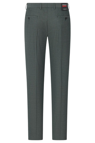 Strellson Green-Grey Alzer-Kynd Suit - Navy, Wool, Polyester, Viscose, Slim Fit, Knit - View 9