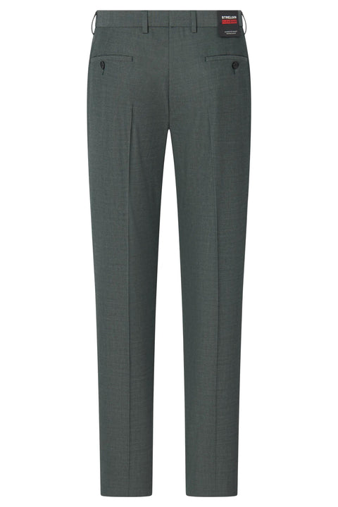 Strellson Green-Grey Alzer-Kynd Suit - Navy, Wool, Polyester, Viscose, Slim Fit, Knit - View 9