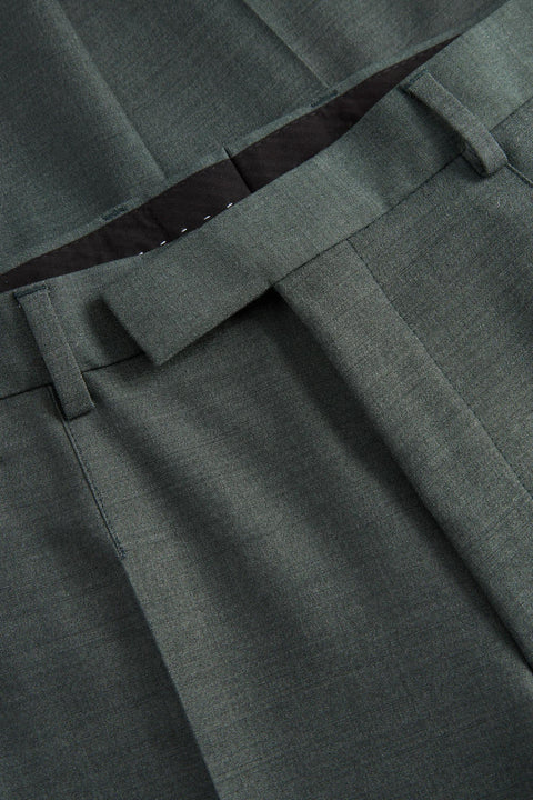 Strellson Green-Grey Alzer-Kynd Suit - Navy, Wool, Polyester, Viscose, Slim Fit, Knit - View 6