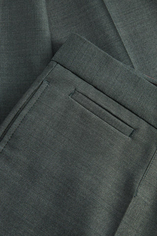 Strellson Green-Grey Alzer-Kynd Suit - Navy, Wool, Polyester, Viscose, Slim Fit, Knit - View 8
