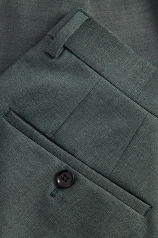 Strellson Green-Grey Alzer-Kynd Suit - Navy, Wool, Polyester, Viscose, Slim Fit, Knit - View 7