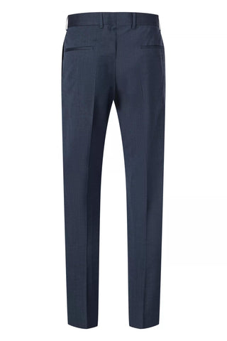Strellson Textured Navy Aidan-Melwin Suit - Wool, Polyester, Viscose, Slim Fit - View 11