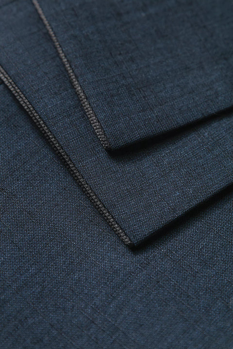 Strellson Textured Navy Aidan-Melwin Suit - Wool, Polyester, Viscose, Slim Fit - View 10