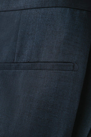 Strellson Textured Navy Aidan-Melwin Suit - Wool, Polyester, Viscose, Slim Fit - View 9