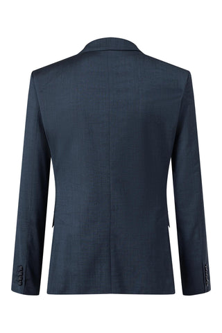 Strellson Textured Navy Aidan-Melwin Suit - Wool, Polyester, Viscose, Slim Fit - View 6