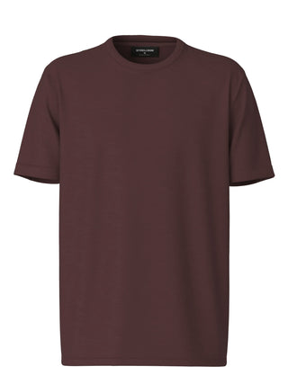 Strellson Burgundy Cotton T-Shirt - Cotton, Denim, Regular Fit