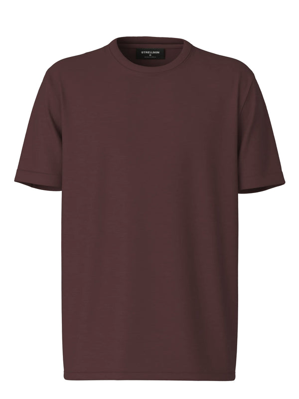 Burgundy Cotton T-Shirt