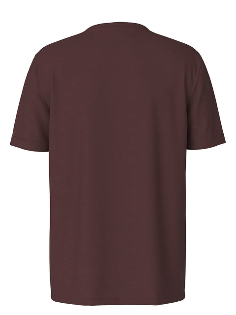 Strellson Burgundy Cotton T-Shirt - Cotton, Denim, Regular Fit - View 6