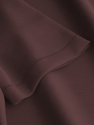Strellson Burgundy Cotton T-Shirt - Cotton, Denim, Regular Fit - Back View
