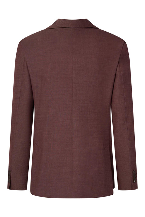 Strellson Burgundy Alzer-Kynd Suit - Navy, Wool, Polyester, Viscose, Slim Fit - View 6