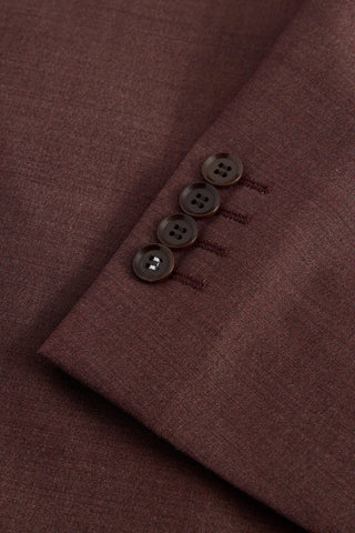 Strellson Burgundy Alzer-Kynd Suit - Navy, Wool, Polyester, Viscose, Slim Fit - View 5