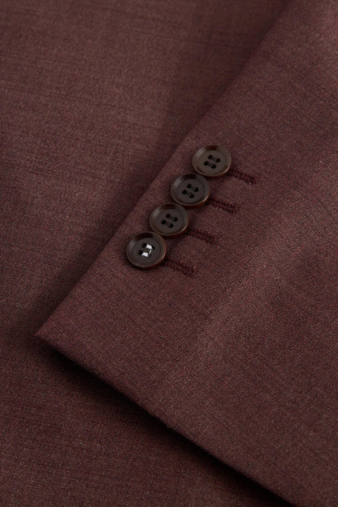 Strellson Burgundy Alzer-Kynd Suit - Navy, Wool, Polyester, Viscose, Slim Fit - View 5