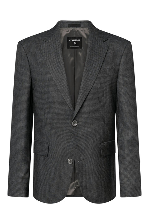 Strellson Mid Grey Mirco Check Aidan Melwin Suit 1