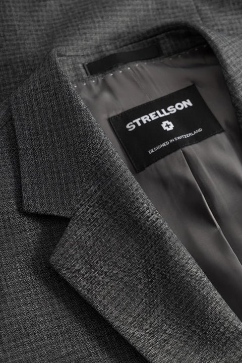 Strellson Mid Grey Mirco Check Aidan Melwin Suit 2