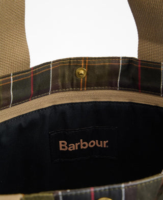 Barbour Dark Green Transport Patchwork Tote Bag 3