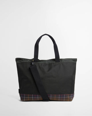 Barbour Sage Field Wax Tote 3