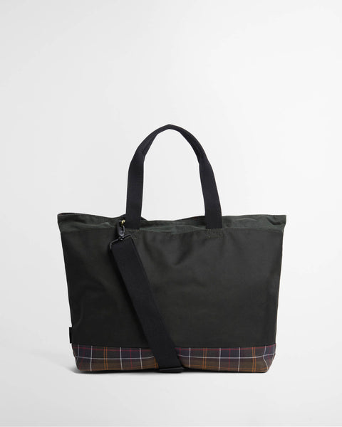 Barbour Sage Field Wax Tote 3