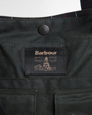 Barbour Sage Field Wax Tote 5