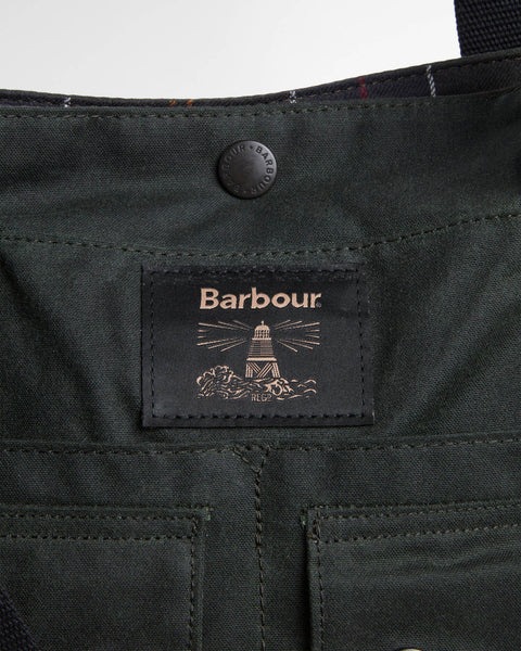 Barbour Sage Field Wax Tote 5