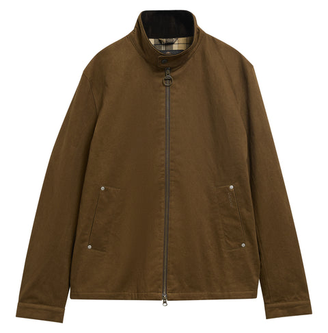 Barbour Dark Sand Cordford Casual Jacket shown on a white background, alternate view.