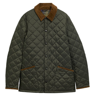 Barbour Sage Icons Liddesdale Quilted Jacket shown on a white background, alternate view.