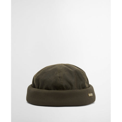 Barbour Olive Oakmoor Docker Wax Cap - Tan, Cotton, Polyester, Knit - Alternate View