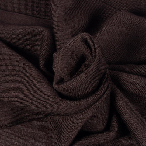 Gran Sasso Chocolate Virgin Wool V-Neck Waistcoat (front view)