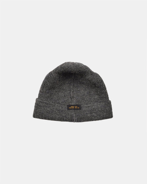 Dehen 1920 Charcoal Charcoal Wool Knit Watch Cap (front)