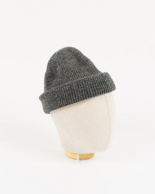 Dehen 1920 Charcoal Charcoal Wool Knit Watch Cap (side)