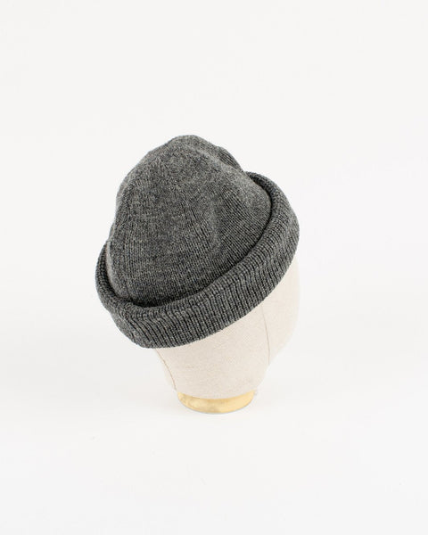 Dehen 1920 Charcoal Charcoal Wool Knit Watch Cap (detail)