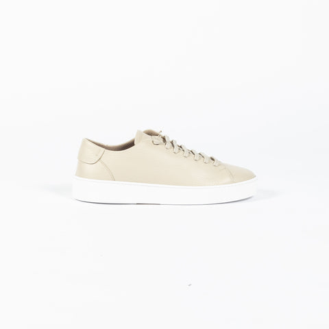 RFR Fabiano Ricci Cream Grain Leather Slip-On Sneaker - Made in Italy