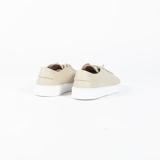 RFR Fabiano Ricci Cream Grain Leather Slip-On Sneaker (front view)