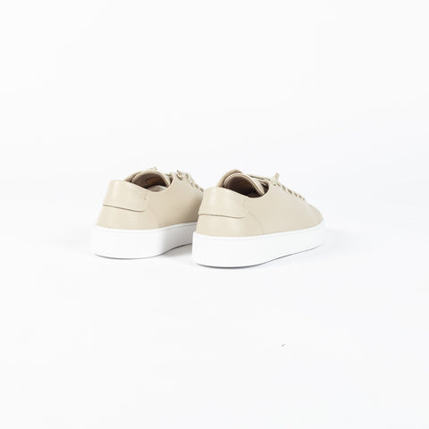 RFR Fabiano Ricci Cream Grain Leather Slip-On Sneaker (front view)