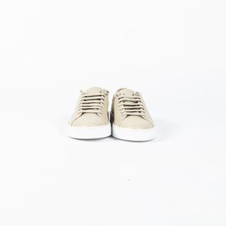 RFR Fabiano Ricci Cream Grain Leather Slip-On Sneaker (back view)