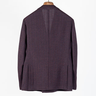 Fradi Denim Magenta double-breasted jacket, back view